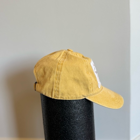 Yellow Cap with Inspirational Embroidery Mustard Thankful Patch Hat - Picture 7 of 10